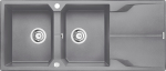 Zlewozmywak Deante .ANDANTE SZARY GRANIT 2K Z/O 1160x500x210, 3,5''+SPACE SAVER | ZQN_S213 | 5908212080382