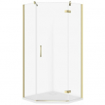 Cersanit SET C542 KABINA PIĘCIOKĄTNA CITY PRAWA ZŁOTA 90X90X195+TAKO SLIM WIR | SZEZ1005200085 | 5901771110583