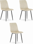 Leobert Krzesło LAVA - beż aksamit x 3 | model_3868_3-LAVA-SIMY02 | 5903332071883