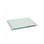 TELEGRTNER Panel światłowodowy TELEG&Auml;RTNER BASIS V z złączami i pigtailami, 12x LC Duplex, zielony, OS2 APC | 26.11.6076 | 4018359005658