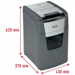 Rexel Optimum AutoFeed+ 130X paper shredder Cross shredding 55 dB 22 cm Black, Silver | 2020130XEU | 5028252616874