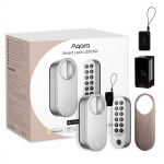 Aqara Smart Lock U200 Kit Srebrny | Inteligentny zamek do drzwi | HomeKit, Thread, Bluetooth 5.1, NFC | EL-D02DS | 6975833355280