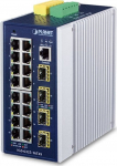 Planet PLANET IGS-6325-16T4S łącza sieciowe Zarządzany L3 Gigabit Ethernet (10/100/1000) Niebieski, Szary | IGS-6325-16T4S | 4711605285261