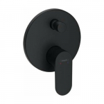Bateria wannowa Hansgrohe Rebris S - Jednouchwytowa bateria wannowa, montaż podtynkowy do iBox universal, czarny mat | 72466670 | 4059625402030