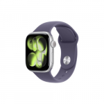 Apple Watch Series 11 GPS + Cellular 42mm Silver Aluminium Case with Purple Fog Sport Band - S/M | Apple | MF8H4ET/A | 195950470130