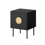 Bedside table 2 pcs. PALAZZO 44.5x40x59 black + oak craft | PALAZZO 474440 | 5903815008658