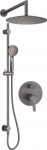 Zestaw prysznicowy Deante Deante NAC_D6QP Zestaw prysznicowy podtynkowy z drążkiem - z głowicą prysznicową | NAC_D6QP | 5907650858218