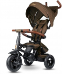 Qplay Rowerek Tr&oacute;jkołowy Rito Deluxe Rubber Brown | 6299 | 5061047481646
