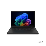 Lenovo ThinkPad T16 G5 AMD | Black | 16 " | IPS | WUXGA | 1920 x 1200 pixels | Anti-glare | AMD Ryzen 5 PRO | 215 | 16 GB | SODIMM DDR5 | Solid-state drive capacity 512 GB | AMD Radeon 740M Graphics | Windows 11 Pro | 802.11be | Bluetooth version 5.4 ...