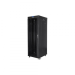 19 inch RACK installation cabinet, standing 37u 800x1000 black LCD glass door (flat pack) | FF01-8037-12BL | 5901969433869