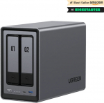Serwer plik&oacute;w Ugreen NASync DXP2800 2-Bay Intel N100 8GB DDR5 0TB 2.5GbE 4K HDMI UGOS Pro Czarny (25369) | 25369 | 6941876223695