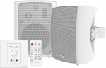 Vision VISION Professional TC3-AMP 2 x 25 W (RMS) Verstarker und SP-1800 5,25-Zoll-Wandlautsprecherpaar, Set - 30 JAHRE GARANTIE - Weiss | TC3-AMP+SP-1800 | 8944467475655