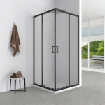 Aptel AQ.101-501111 / AQUAFORM / AZUL / KABINA KWADRATOWA 80/185 BLACK MATT, SZKŁO CZYSTE 5MM EASY CLEAN / | 5903332939527 | 5903332939527
