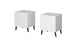 Cama Bedside table NOVA 44x40x52 white matt | NOVA SZF BI | 5903815006562