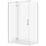 Cersanit SET C595 KABINA CITY LEWA CHROM 120X90X195+TAKO SLIM BIAŁY MAT WIR | SZEZ1005736661 | 5901771837879