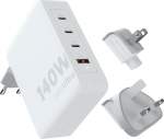 Xtorm Adapter podr&oacute;żny GaN Ultra 140W wtyczki EU,US,UK + kabel USB-C PD | XVC2140 | 8718182277418