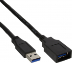 Kabel USB InLine USB-A - USB-A 2 m Czarny (B-35620) | B-35620 | 4043718304776