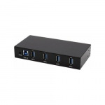 Exsys EX-11234HMS 4-portowy HUB USB 3.2 Gen 1 Din-Rail Kit i WAND VIA VL811+ Chipset | 4718359112348 | 4718359112348