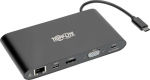 Stacja/replikator Tripp Lite Tripp Lite USB-C Dock, Dual Display - 4K HDMI/mDP, VGA, USB 3.2 Gen 1, USB-A/C Hub, GbE, Memory Card, 100W PD Charging | U442-DOCK1-B | 037332209153