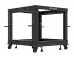 Open rack 19 inches 9U 600x600-1100 adjustable black | OR01-6109-B | 5901969446937