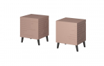 Cama bedside cabinet NOVA 44x40x52 pink matt | NOVA SZF RO | 5903815006685
