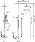 Alkotest NP81-BVI7UVL-BL / FERRO / VITTO VERDELINE / DESZCZOWNIA ZESTAW NATRYSKOWY Z BAT. CZARNY / | 5903738211647 | 5903738211647