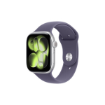 Apple Watch Series 11 GPS + Cellular 46mm Silver Aluminium Case with Purple Fog Sport Band - M/L | Apple | MFCR4ET/A | 195950477832