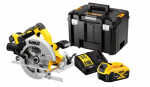DeWALT DCS570P2-QW portable circular saw 18.4 cm Yellow 5500 RPM | DCS570P2-QW | 5035048663080