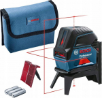 Bosch Laser krzyżowy GCL2-15 czerwony 15 m | 0.601.066.E00 | 3165140836371