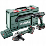 Zestaw elektronarzędzi Metabo ZESTAW COMBO 18V SB 18 + W 18 L 9-125 1*2.0AH 1*4.0AH | 685205500 | 4061792226210