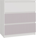 Topeshop Komoda z szufladami, Malwa, 70x40x75 cm, biały, r&oacute;żowy | 5904507207618 | 5904507207618