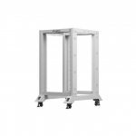 Open rack stand 19 inches 18U 600x800 grey | OR01-6818-S | 5901969447606