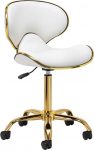 Gabbiano Taboret kosmetyczny złoto biały Q-4599G | 5906717461392 | 5906717461392