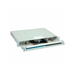 TELEGRTNER Panel światłowodowy TELEG&Auml;RTNER PROFI V z łącznikami i pigtailami, 12x LC Duplex, niebieski, OS2 PC, klasa B | 26.11.6090 | 4018359010348