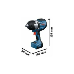 Klucz udarowy Bosch GDS18V-1400 (solo, L) Cordless Impact Driver (06019R5001) | 06019R5001 | 4053423704976