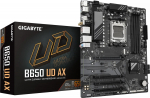 GIGABYTE B650 UD AX Motherboard - AMD Ryzen 9000 Series CPUs, 6+2+2 Phases VRM, up to 7600MHz DDR5 (OC), 1xPCIe 5.0 + 2xPCIe 4.0 M.2, GbE LAN, WIFI 6, USB 3.2 Gen 2 | B650 UD AX | 4719331863944