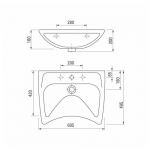 Umywalka Deante Vital 60,5cm (CDV 6U6W) | CDV 6U6W | 5908212042953