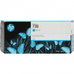 Tusz HP HP Atrament/HP 738 300-ml Cyan DesignJet Ink | 676M6A | 196548336166