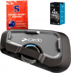 Cardo FRC4X003 motorcycle intercom 4 channels 1200 m Black | FRC4X003 | 828831843043