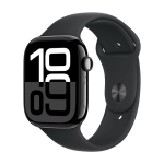 Watch Apple Watch Series 10 (2024) LTE 46mm Jet Black Aluminium Case with Sport Band - Black | MWY43QF/A | 195949564048