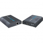 PremiumCord HDMI KVM extender z USB na 120m przez jeden kabel Cat5/6 bez op&oacute;źnienia | khext120-6 | 8592220019242