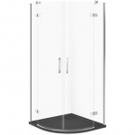 Cersanit SET C614 KABINA CITY P&Oacute;ŁOKR CHROM 80X80X195+TAKO SLIM SZARY MAT WIR | SZEZ1005926661 | 5901771837350
