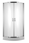 Deante Kabina p&oacute;łokrągła Funkia 90cm szkło szronione profil chrom (KYP 651K) | KYP 651K | 5908212066355