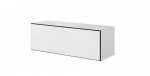 Cama full storage cabinet ROCO RO1 112/37/39 white/black/white | RO1 BI/CZ/BI | 5903815004889