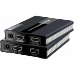 Techly Techly 104790 KVM Extender HDMI+USB po skrętce Cat6, do 60m, 1080p 60Hz | 104790 | 8051128104790