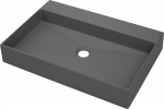 Umywalka Deante Correo nablatowa 60cm antracyt | CQR TU6S | 5908212097786