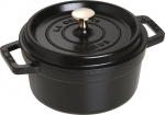 STAUB Garnek STAUB żeliwny okrągły 2.2 ltr czarny | 40509-487-0 | 3272341020253
