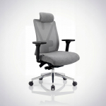 Krzesło biurowe Jan Nowak JAN NOWAK Fotel biurowy ergonomiczny szary z siatką VECTOR | 5907367514070 | 5907367514070