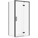 Cersanit SET C139 KABINA LARGA PRAWA CZARNA 100X80X195+TAKO BIAŁY 100X4 WIRT | SZEZ1004971522 | 5901771132639
