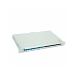 TELEGRTNER Panel światłowodowy TELEG&Auml;RTNER BASIS V z złączami i pigtailami, 12x LC Duplex, niebieski, OS2 PC | 26.11.6081 | 4018359005627